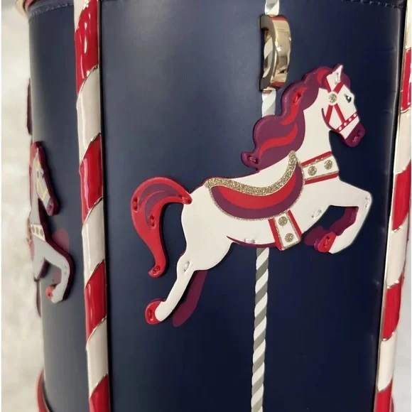NWT Kate Spade Winter Wonders Carousel 3D Crossbody Bag Novelty Collector Item